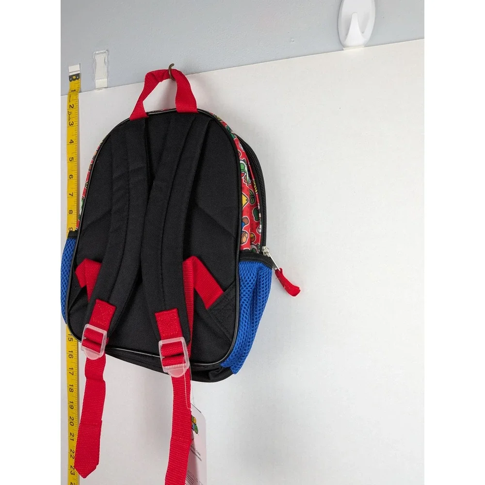 Nintendo Super Mario Kids 11 Inch Small Backpack Blue Red Bioworld NWT